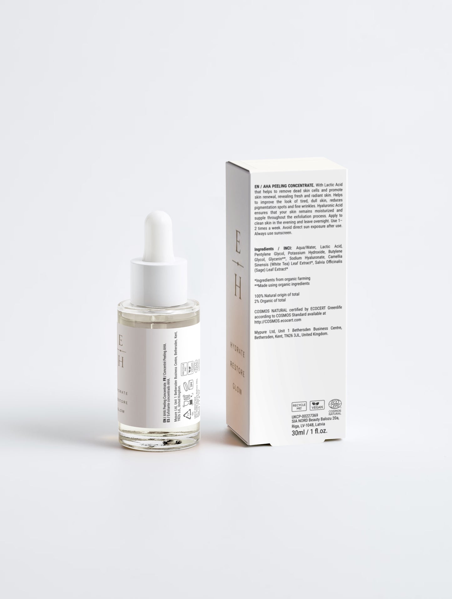 Gentle Exfoliating Peel | 10% Lactic Acid + 1% Hyaluronic Acid